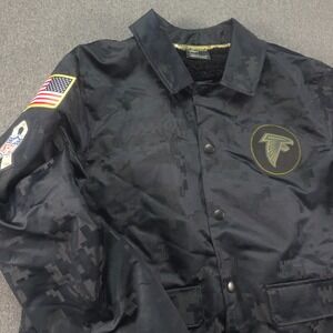 Atlanta Falcons Jacket Lrg/ Med Salute to Service NFL Football Nike Onfield Mens